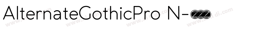 AlternateGothicPro N字体转换